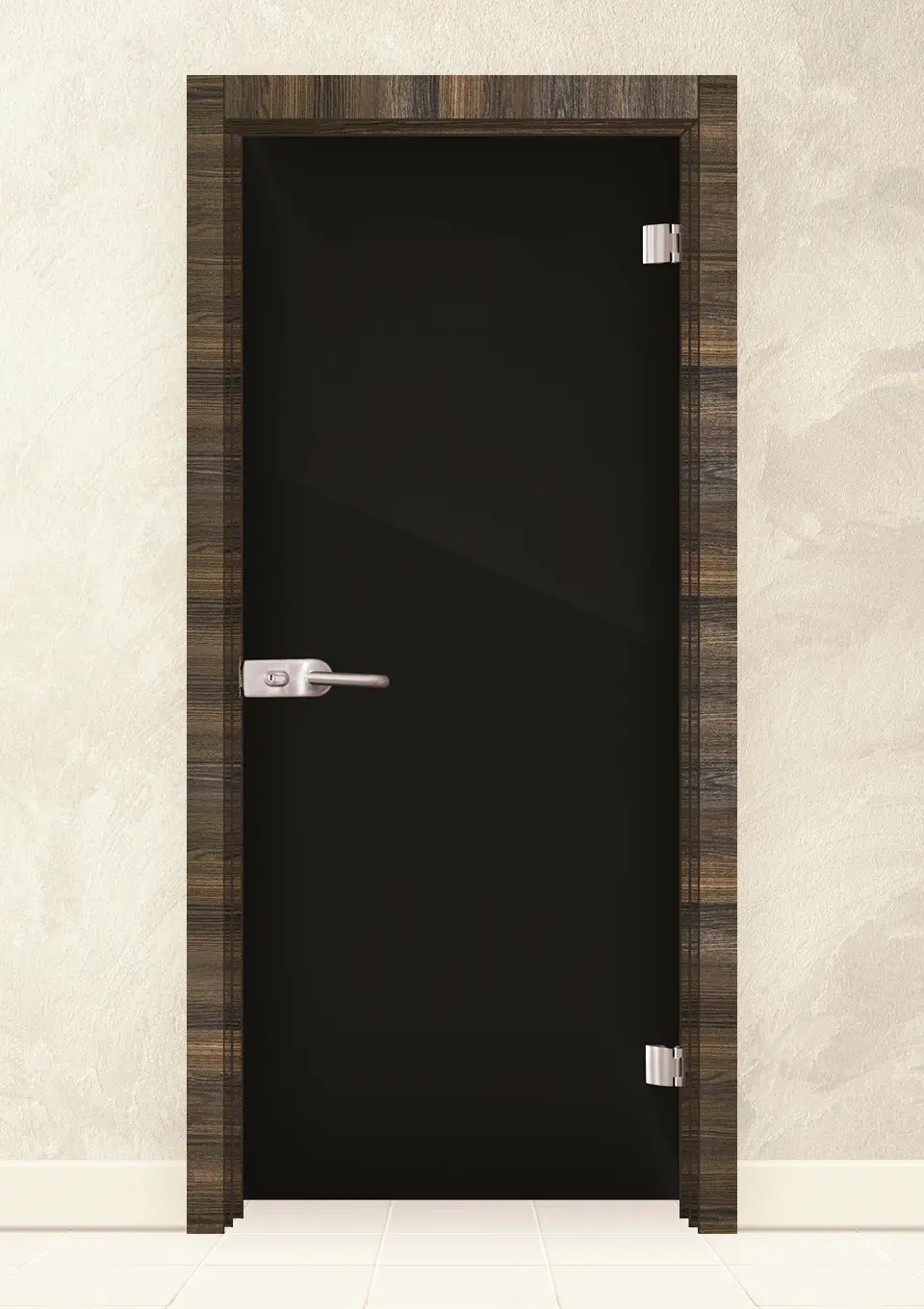 Стъклена врата Folio G 15-2 цвят Райски Орех