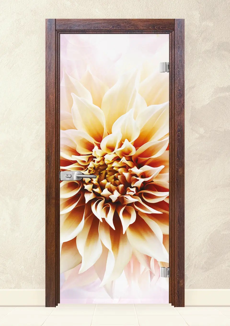 Стъклена врата Print G 13-5 цвят Японски Бонсай